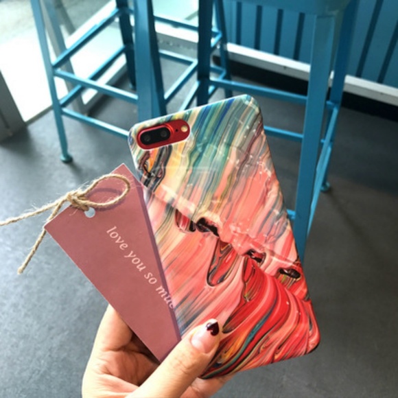 ⚠️Clearance iPhone X/XS/7/8/Plus Oil Paint Case - Picture 5 of 8